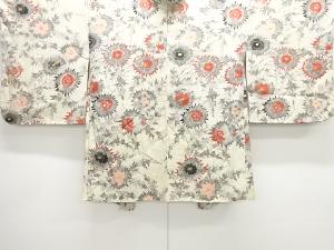 アンティーク　紋錦紗抽象薊模様羽織